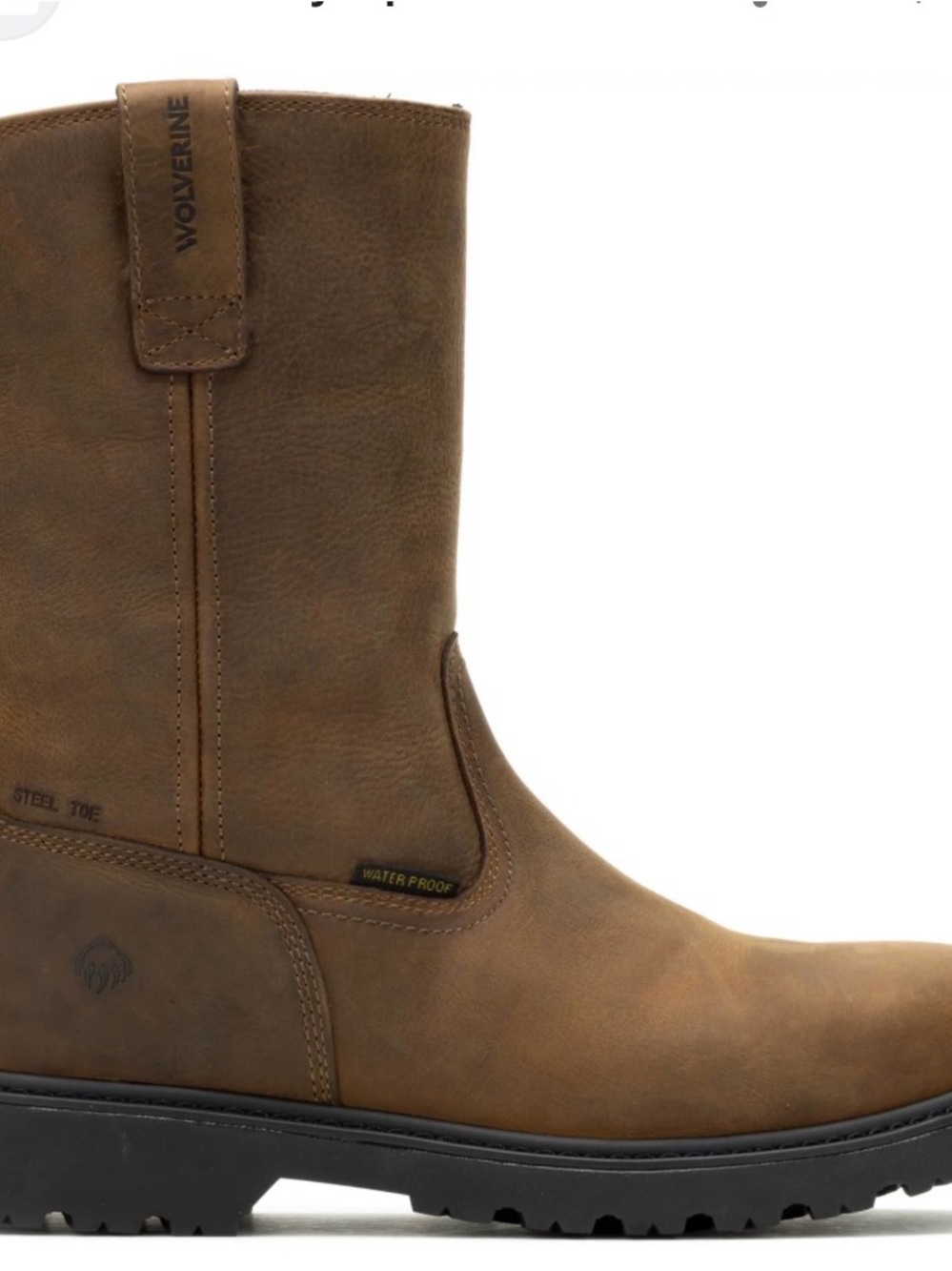Wolverine Brown Waterproof Steel-Toe Work Boot